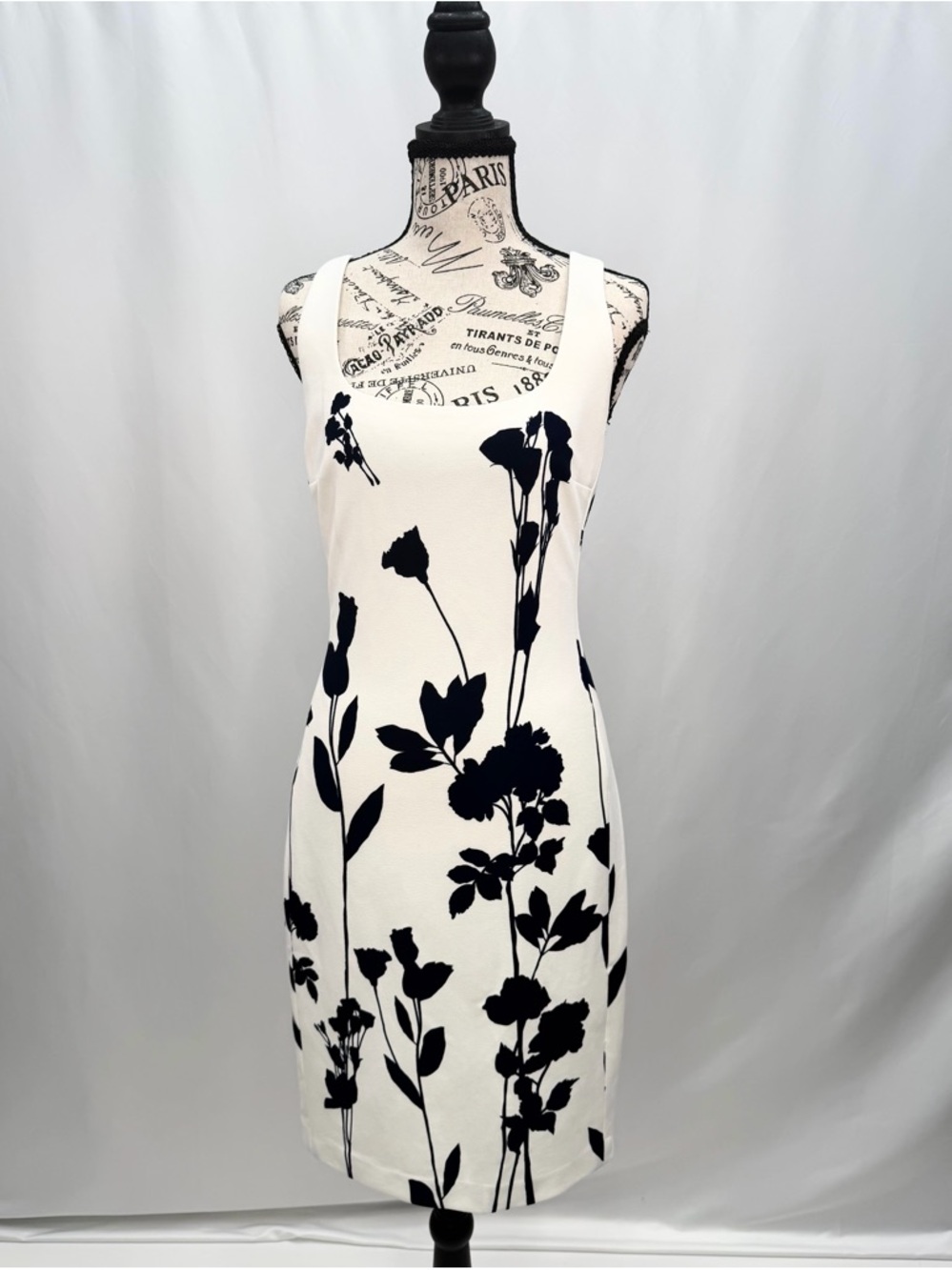 Karl Lagerfeld Paris Botanical Floral Silhouette Sheath Dress | Size 6